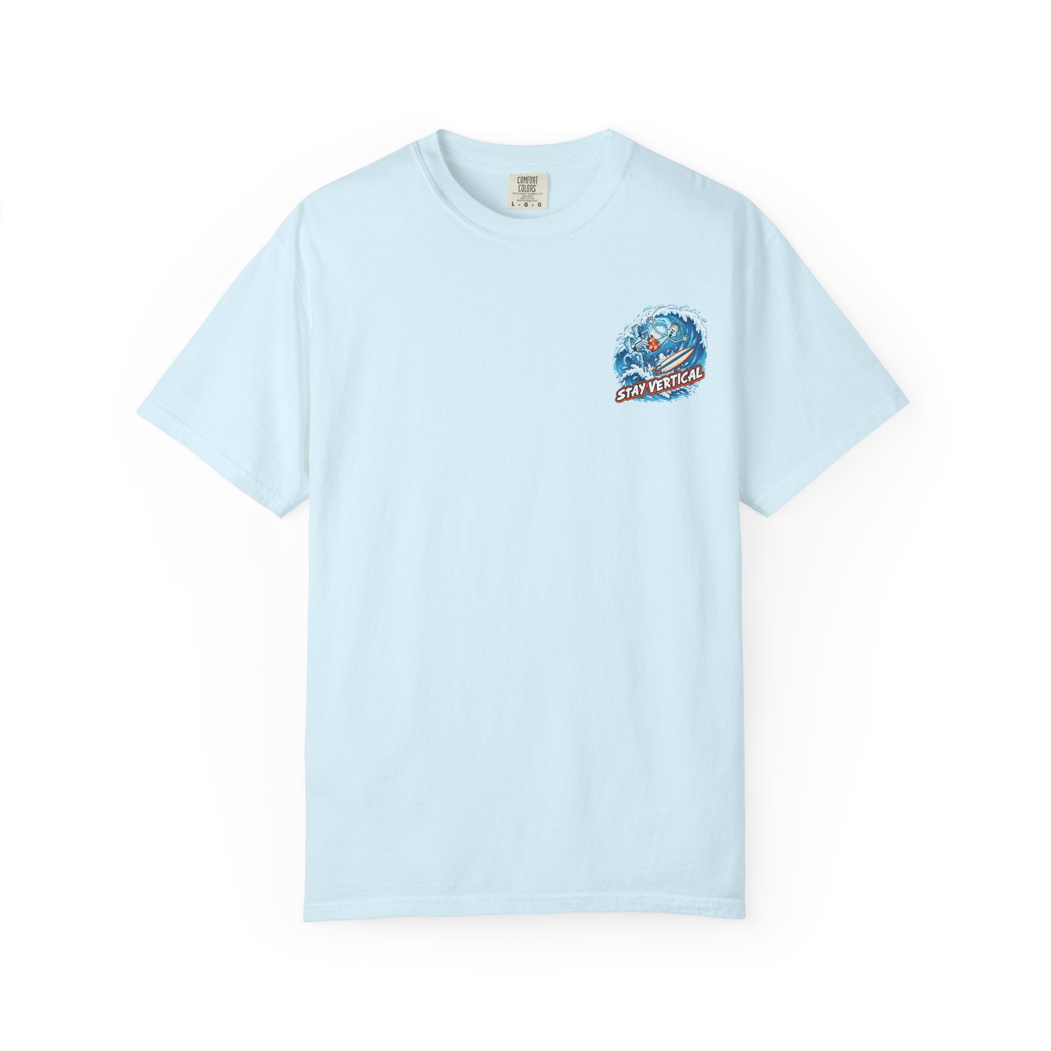 Stay Vertical Surfing Shirt | Surf Wave Sunset T-Shirt