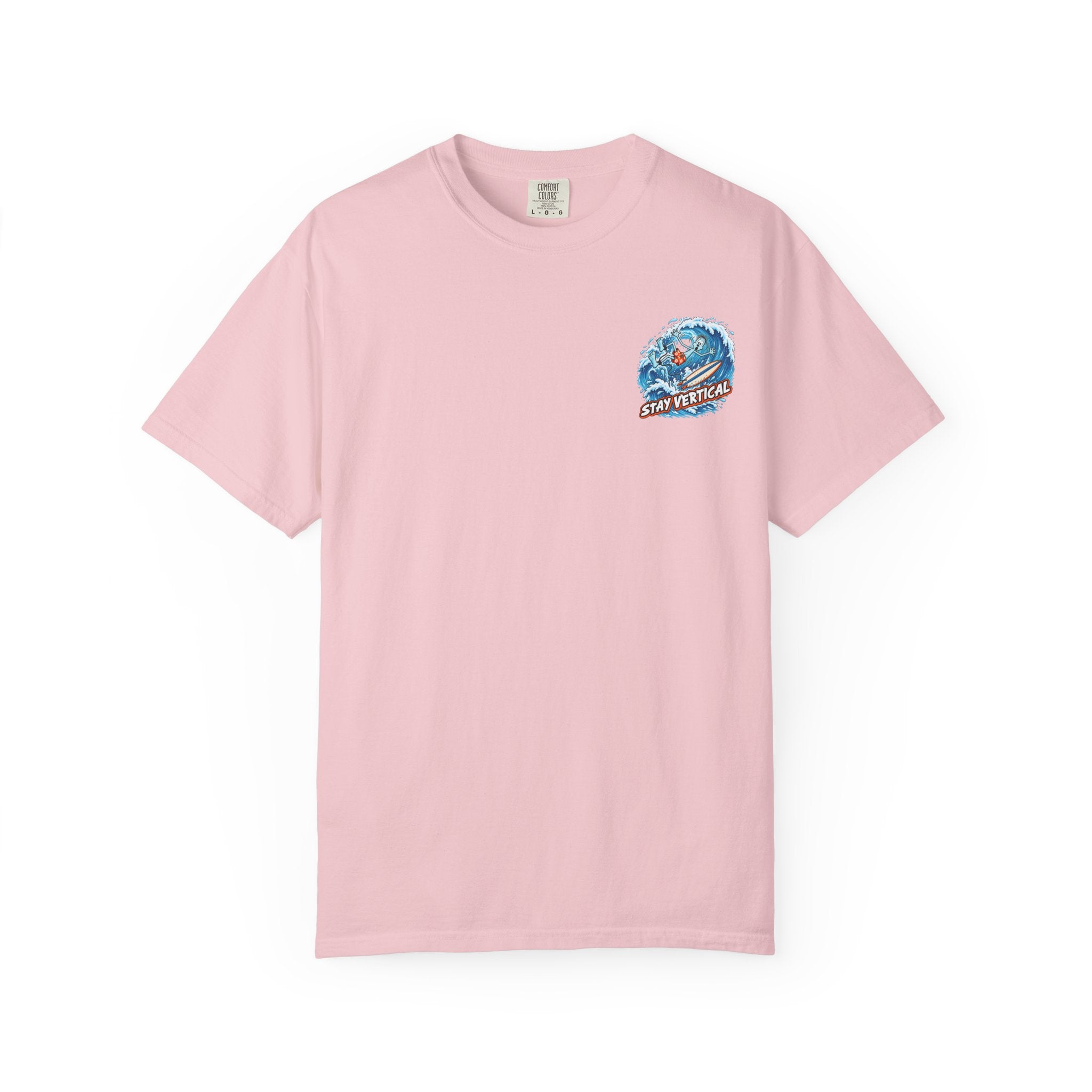 Stay Vertical Surfing Shirt | Surf Wave Sunset T-Shirt