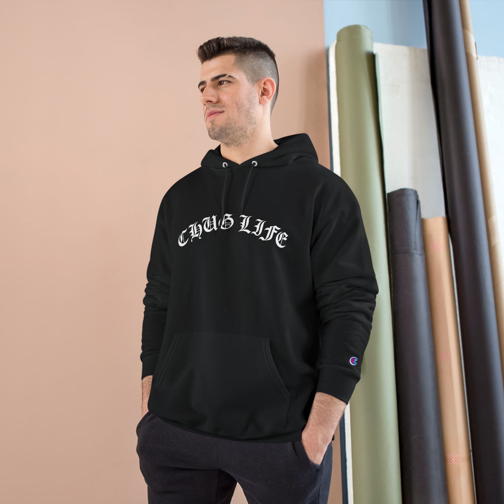 Hoodie — 'Chug Life' Gothic Script Champion Hoodie with Craft Beer Mafia logo