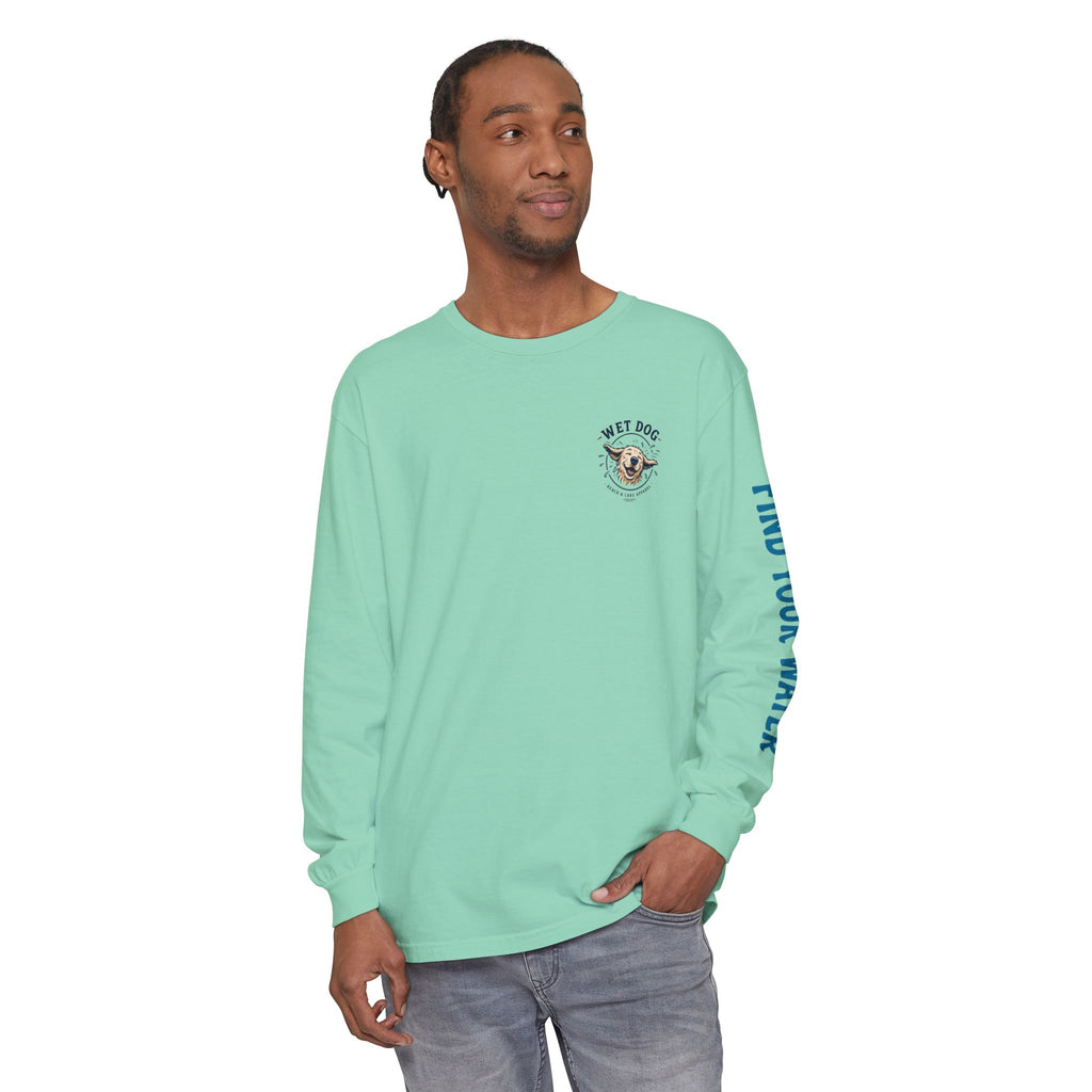 Wet Dog "Beach Bum" Long Sleeve T-Shirt | 'Find Your Water' Sleeve Graphic