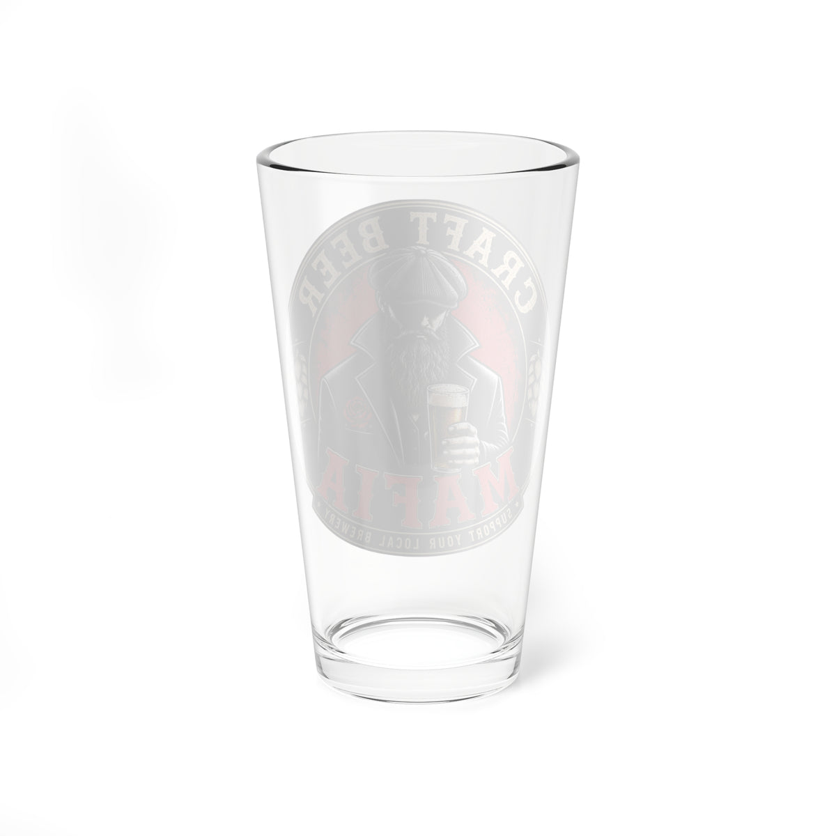 Craft Beer Mafia Logo Pint Glass